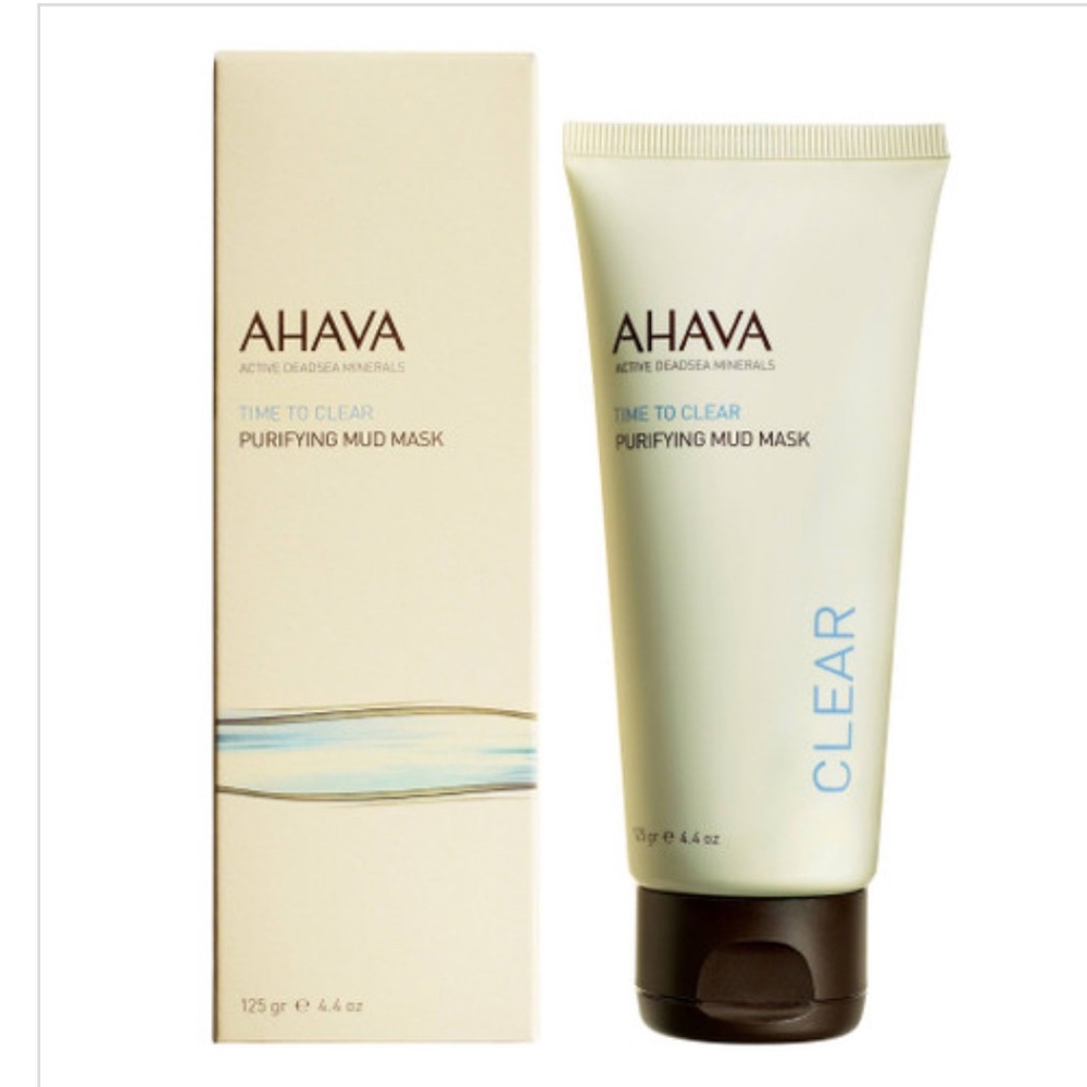 AHAVA Purifying Mud Mask — Cream & Light Blue Accents